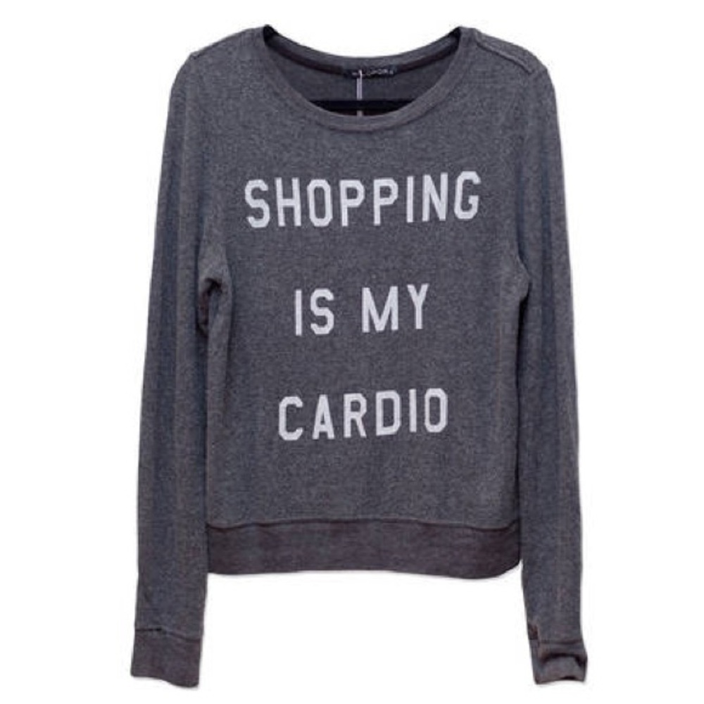 WILDFOX Shopping Is My Cardio Beach Jumper